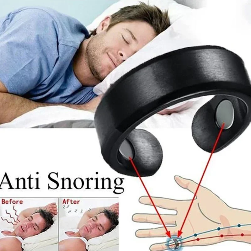 Anti Snore Sleep Aid for Snoring Anti Snoring Device Ring Magnetic Therapy Acupressure Treatment Against Finger Ring