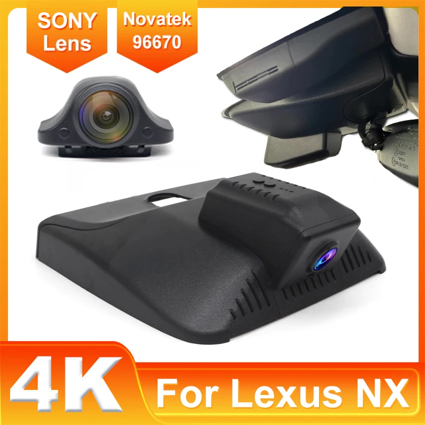 

New! Plug and play Car DVR Wifi Video Recorder Dash Cam Camera For Lexus NX NX450 NX300h NX350h 2022 2023 2024 2025 Dashcam 4K