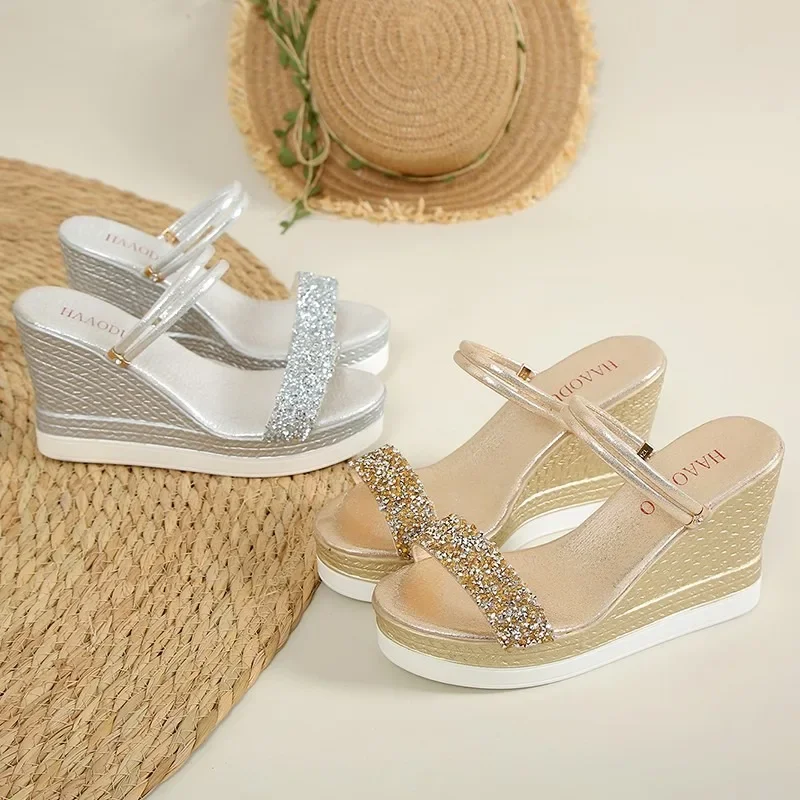 Wedges Sandals Women Summer Platform Shoes Women High Heels Luxury Designer Sandals Outdoor Beach Woman Shoes Sandalias De Mujer