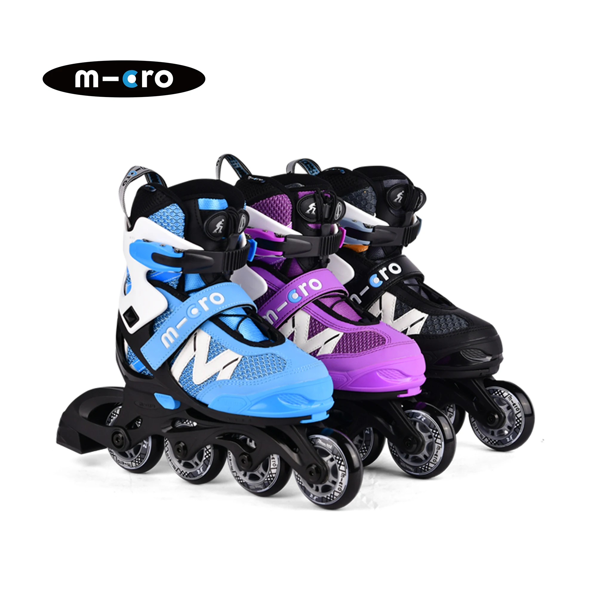 Micro NEW SHAPER KID,3-18 مبتدئين ، 100 كجم ، 80A رصاصة 4WD ، ، حجم قابل للتعديل أحذية تزلج مضمنة