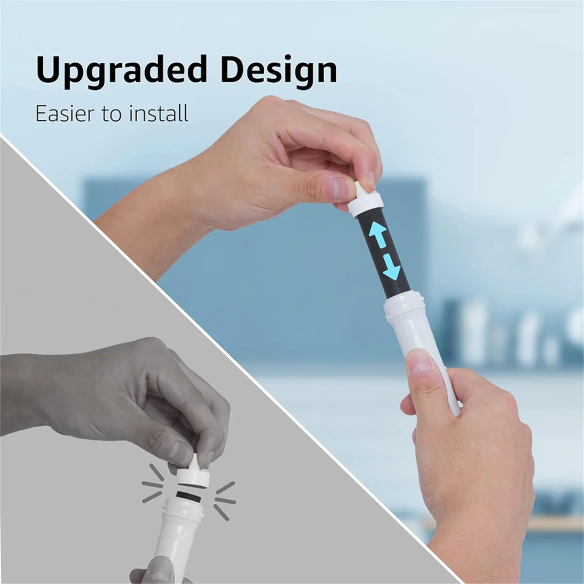 بديل لفلتر المياه بريتا، فلتر زجاجة المياه BB06 ذو جوانب صلبة، من الفولاذ المقاوم للصدأ وفلتر زجاجة رياضية، 4 عبوات GSY