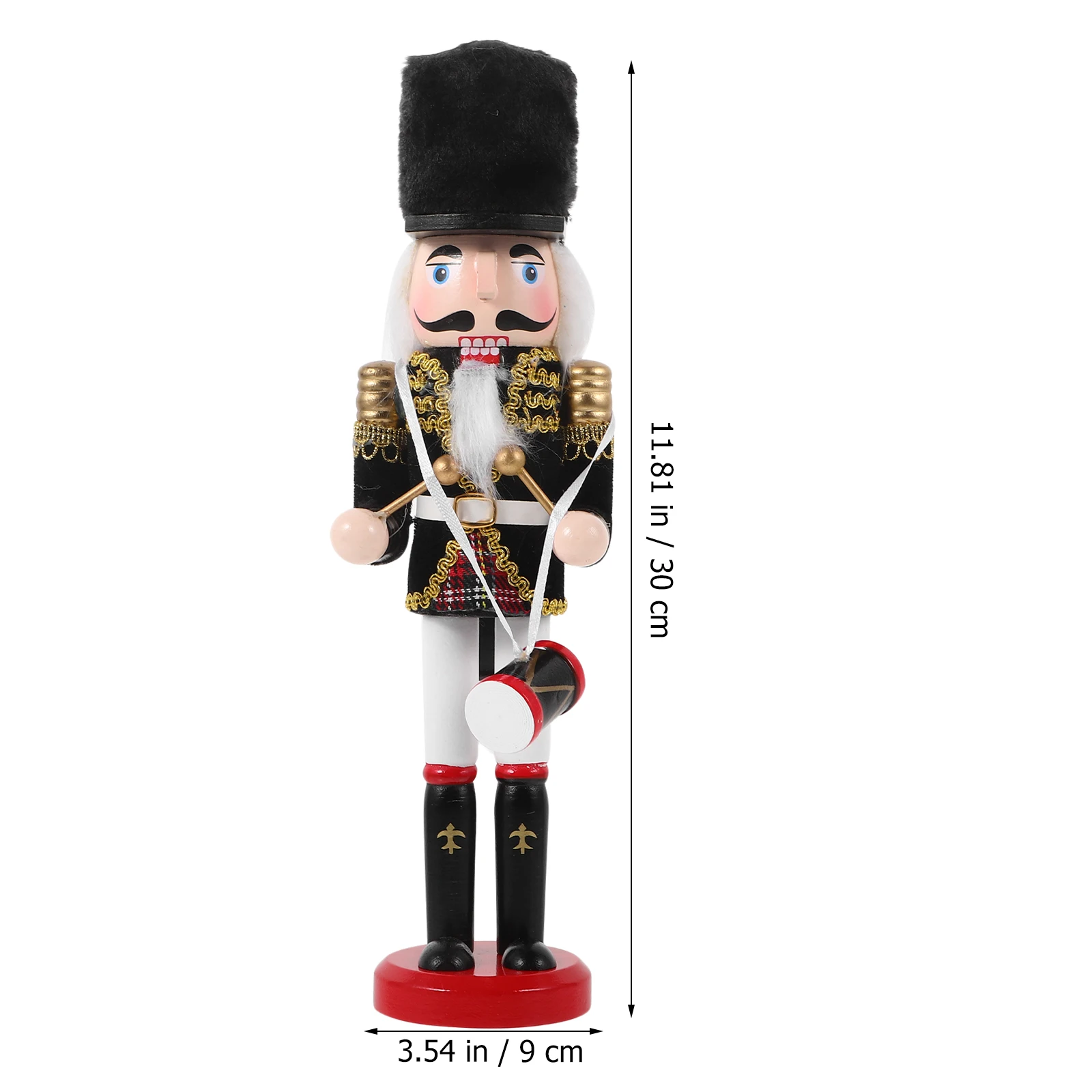 

Wooden Nutcracker Craft Christmas Decoration Ornament Desktop Party Decor Small Unique Handmade Holiday Gift For Family