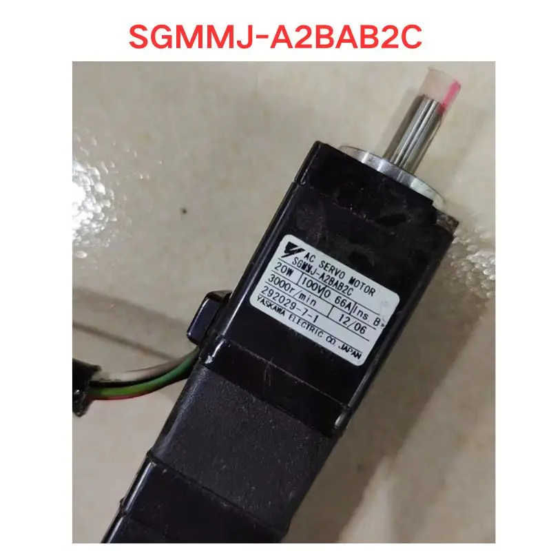 Used OEM disassembled parts SGMMJ-A2BAB2C servo motor Functional test OK