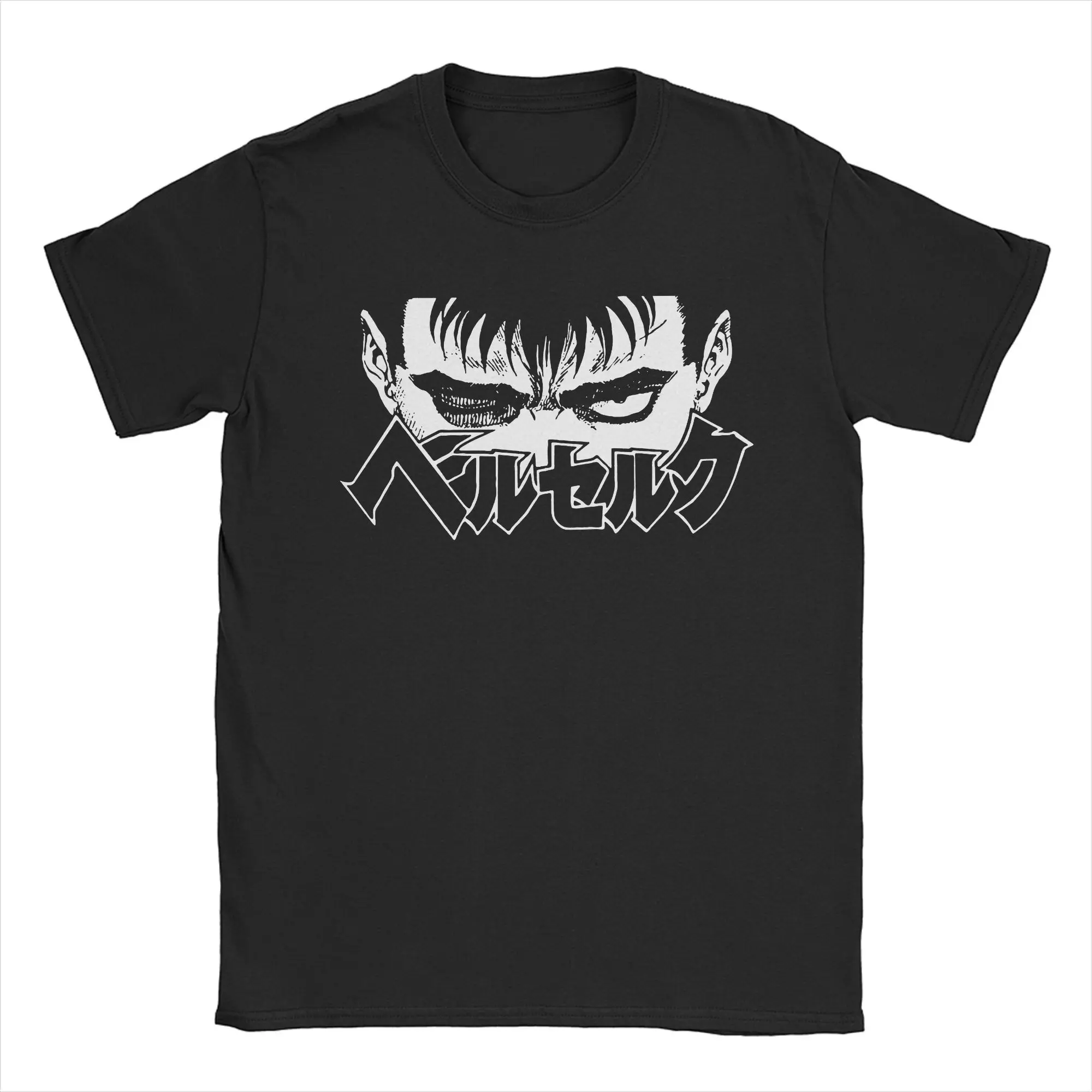 POMEL T-Shirts Men Anime Manga Creative Cotton Tees Round Collar Short Sleeve T Shirts Original Clothing