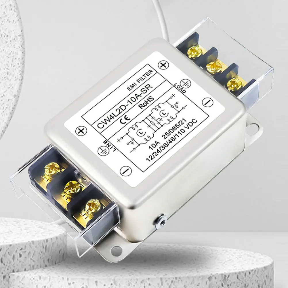 

110VDC For-EMI Filter Terminal Type DC 2-Stage Power Supply Filter 50/60HZ CW4L2D-3A-SR CW4L2D-6A-SR CW4L2D-10A-SR CW4L2D-20A-SR