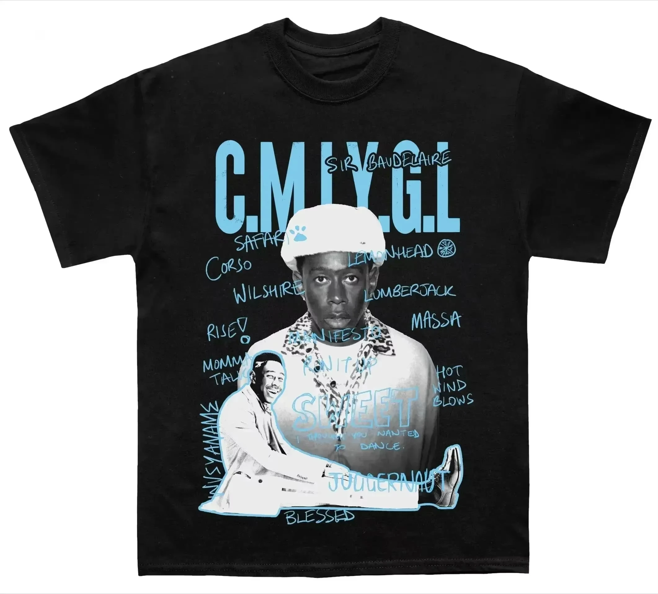 تي شيرت مطبوع عليه هيب هوب ريترو بأكمام قصيرة تي شيرت صيفي للرجال والنساء تايلر الخالق اتصل بي إذا كنت مفقودة كراسة الرسم تي شيرت قطني