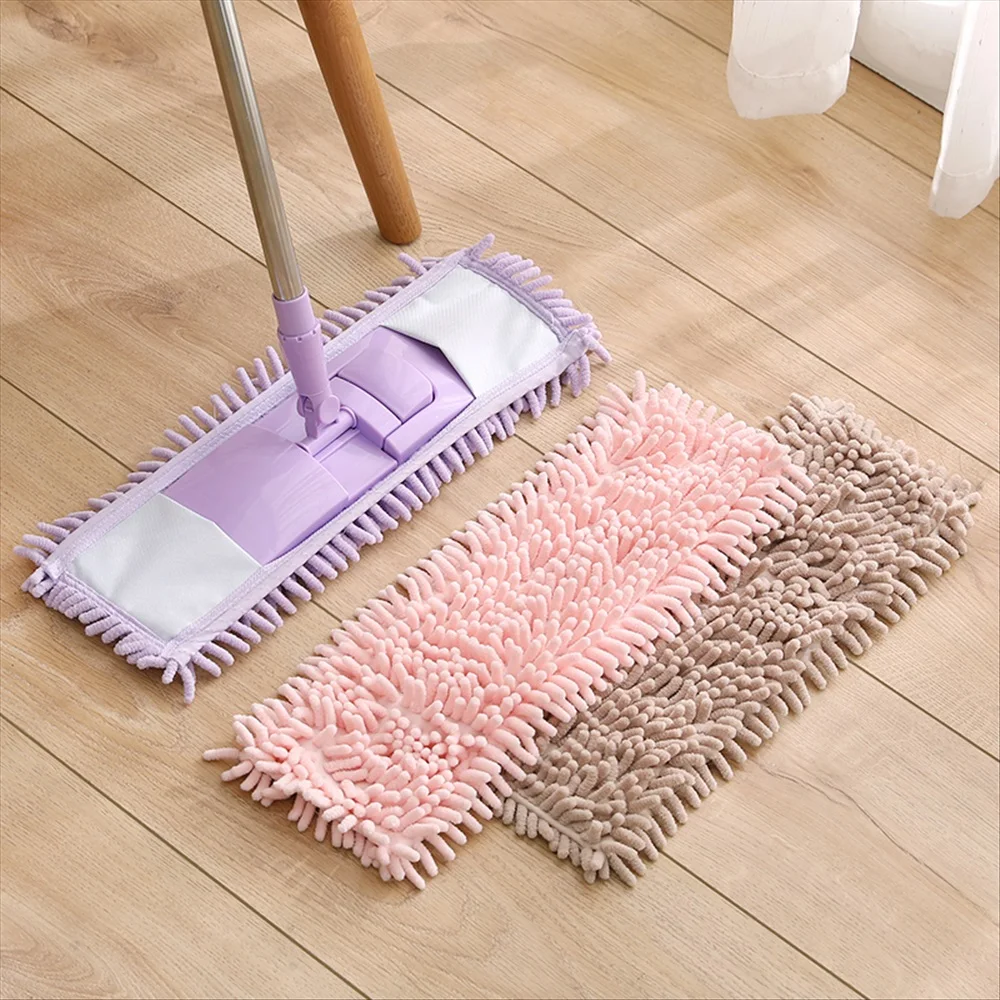 New Chenille Mop for Wash Floor House Cleaning Lazy Wipe Clean Up Paint Head Rod Cloth Lightning Offers Glass