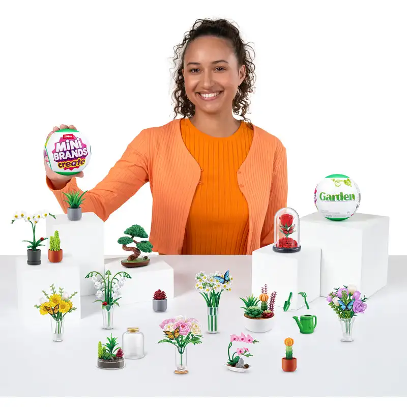 Zuru Mini Merken Creëren Tuin Capsule Mini Botanische Verzamelobjecten Verrassing Mysterie Blinde Bal Miniatuur Speelgoed Geschenken Voor Kinderen