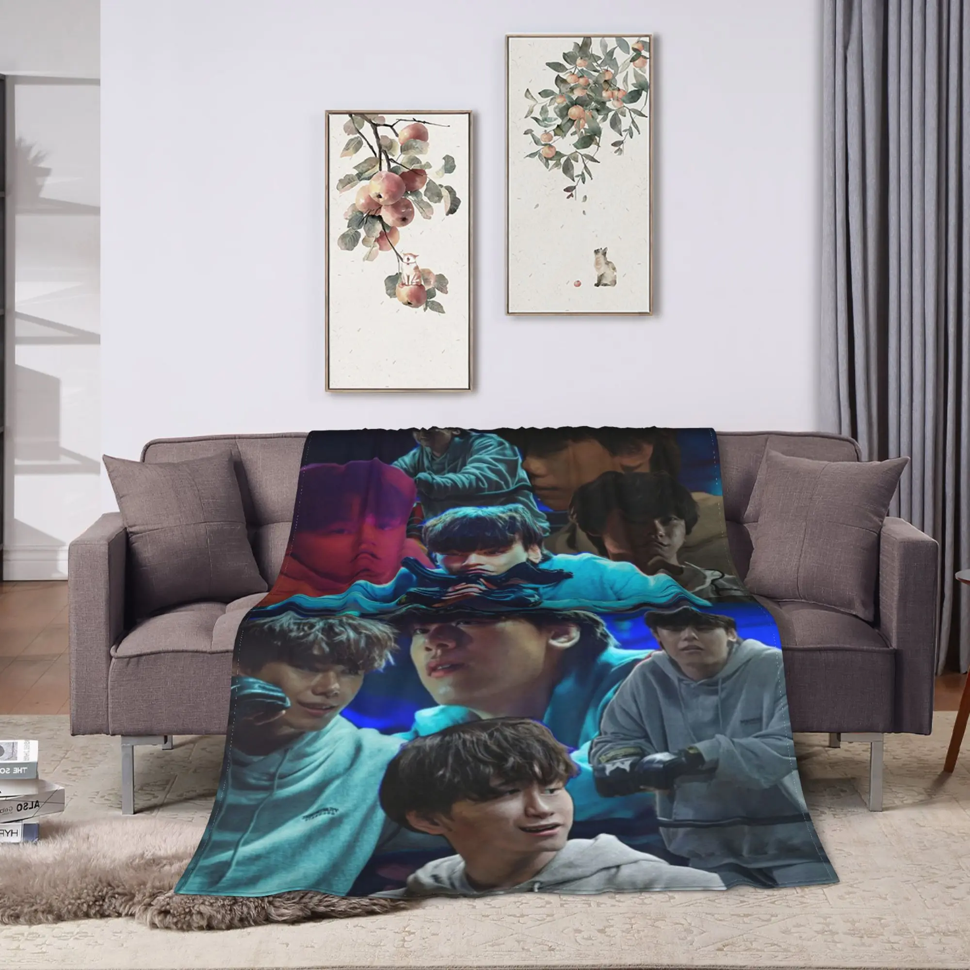 Hot Kdrama Weak Hero Class Flannel Blanket Autumn  Super Warm Throw Blanket for Students Outdoor Print Bedspread Sofa Bed Cover