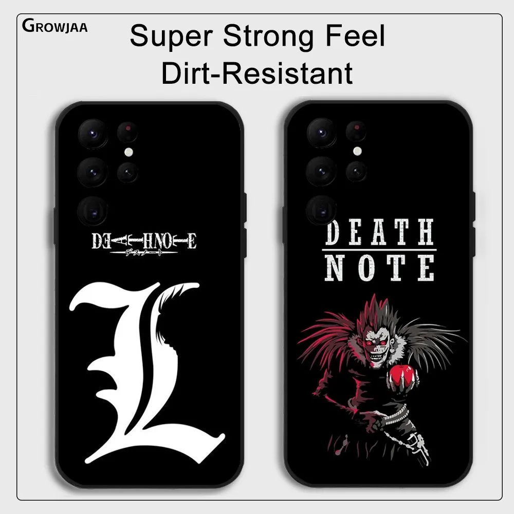 

Anime Cool D-Death N-NoteS Phone Case for Samsung Galaxy S24 Ultra S22 S23 Ultra S21 S20 5G Protective Silicone TPU Funda