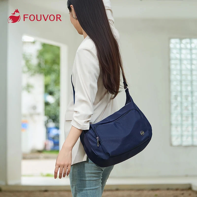 حقائب كتف نسائية من Fouvor خفيفة الوزن وبسيطة غير رسمية للمتسوقين 2025 مقصورات كبيرة حقائب كروس متعددة الأغراض 6105-03