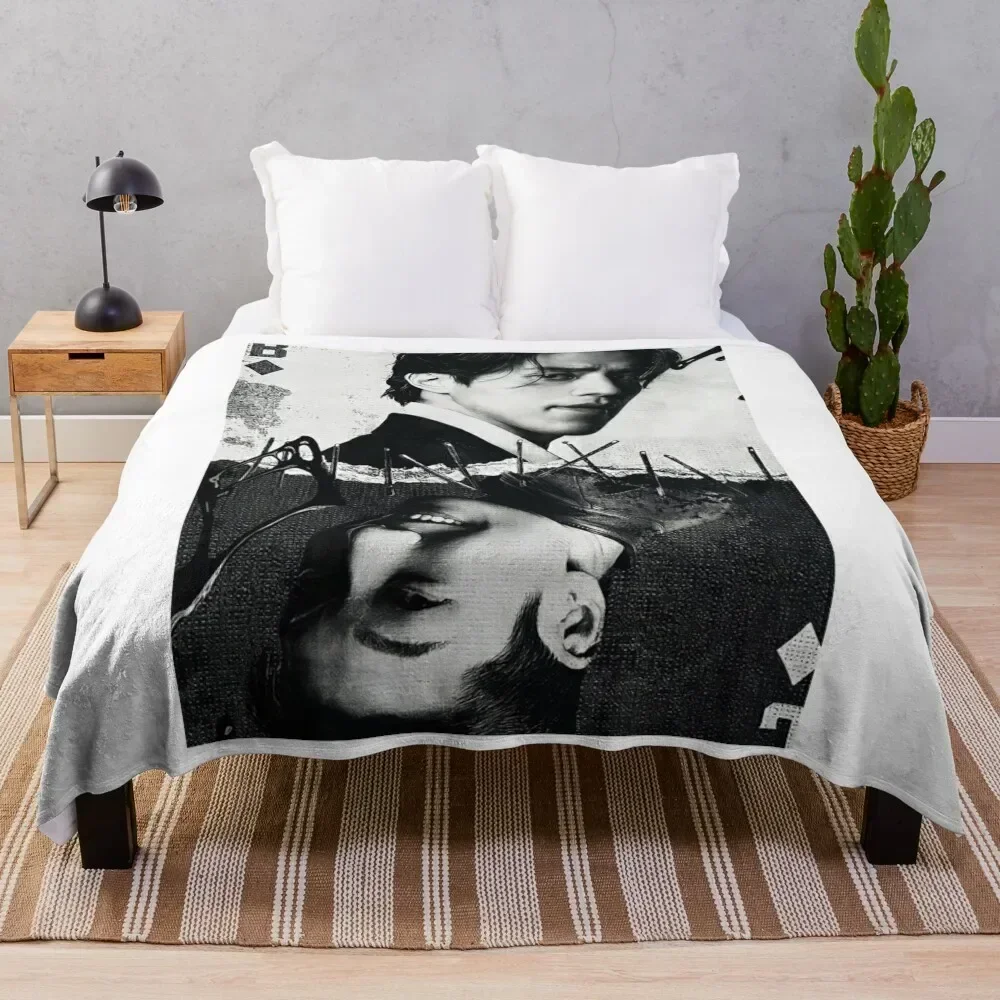 

Bad and Crazy Kdrama - Lee Dong-Wook n Wi Ha-Joon-movie star Throw Blanket Color Fast Cozy Throw Blanket