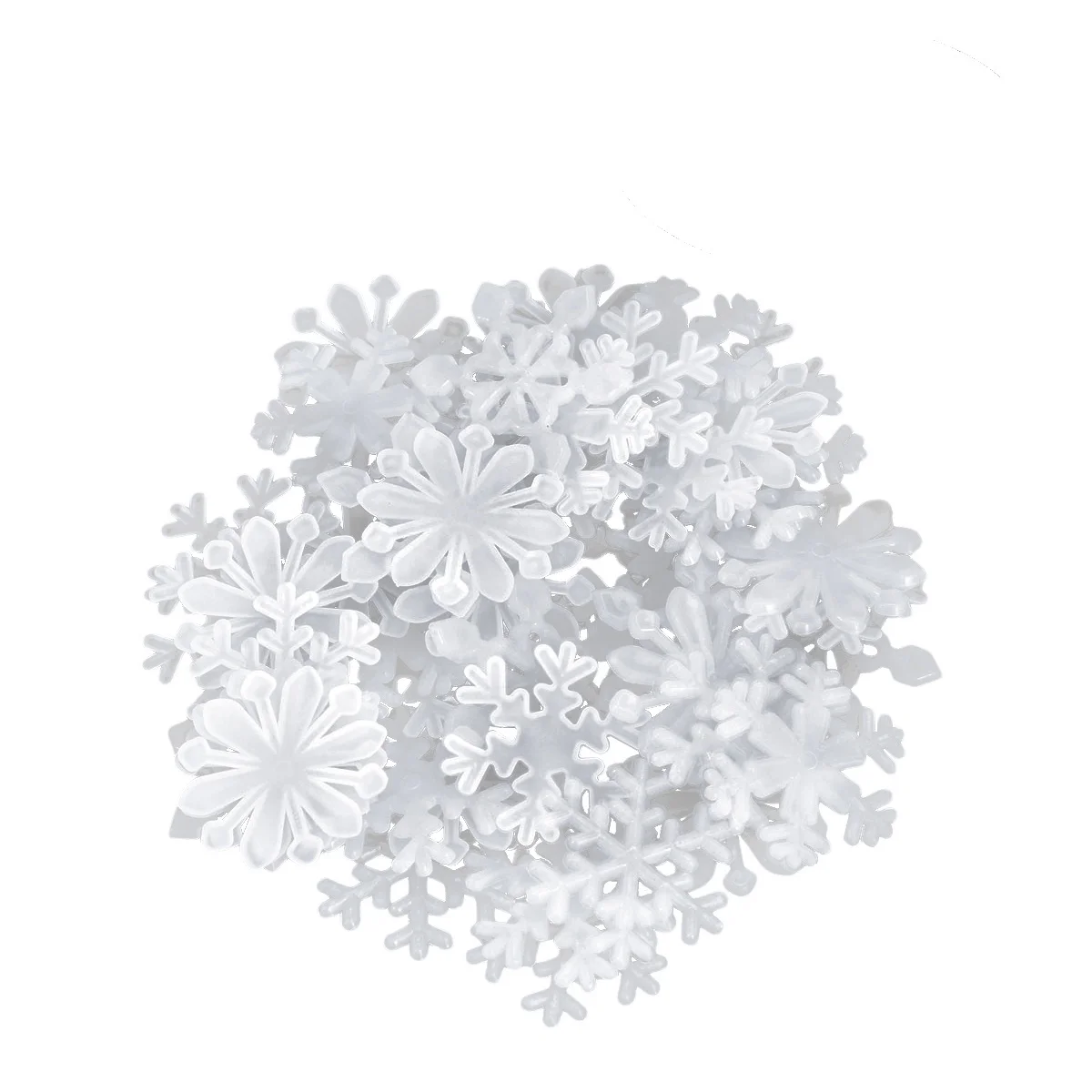 

50Pcs 3D Snowflake Wall Decals Glow in Dark Fluorescent Christmas Wall Stickers Kids Bedroom Holiday Home Party Decoration
