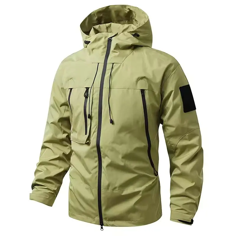 

2025 New Raincoat Windbreaker Autumn Men's Mountain Bike Jackets Outdoor Hiking Hooded Coats Men MTB Bicycle Waterproof Clothing