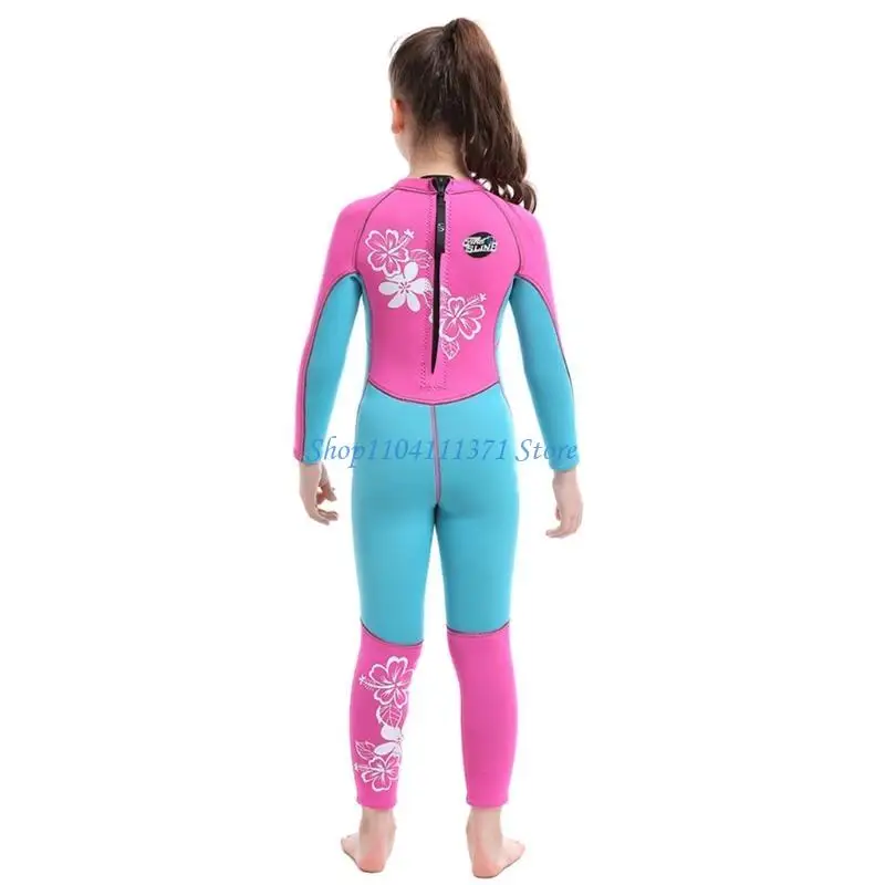 

P9FC Long Sleeve Wet Suit for Children Full Body Kids Wetsuit Snorkeling Diving Suit