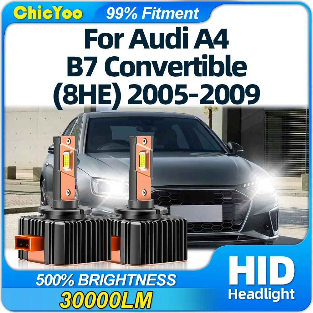 

Фары головного света, 2005 лм, CSP-чипы, HID Ксеноновые фары 12 В, Plug & Play для Audi A4 B7 Convertible (8HE) 2006 2007 2008 2009