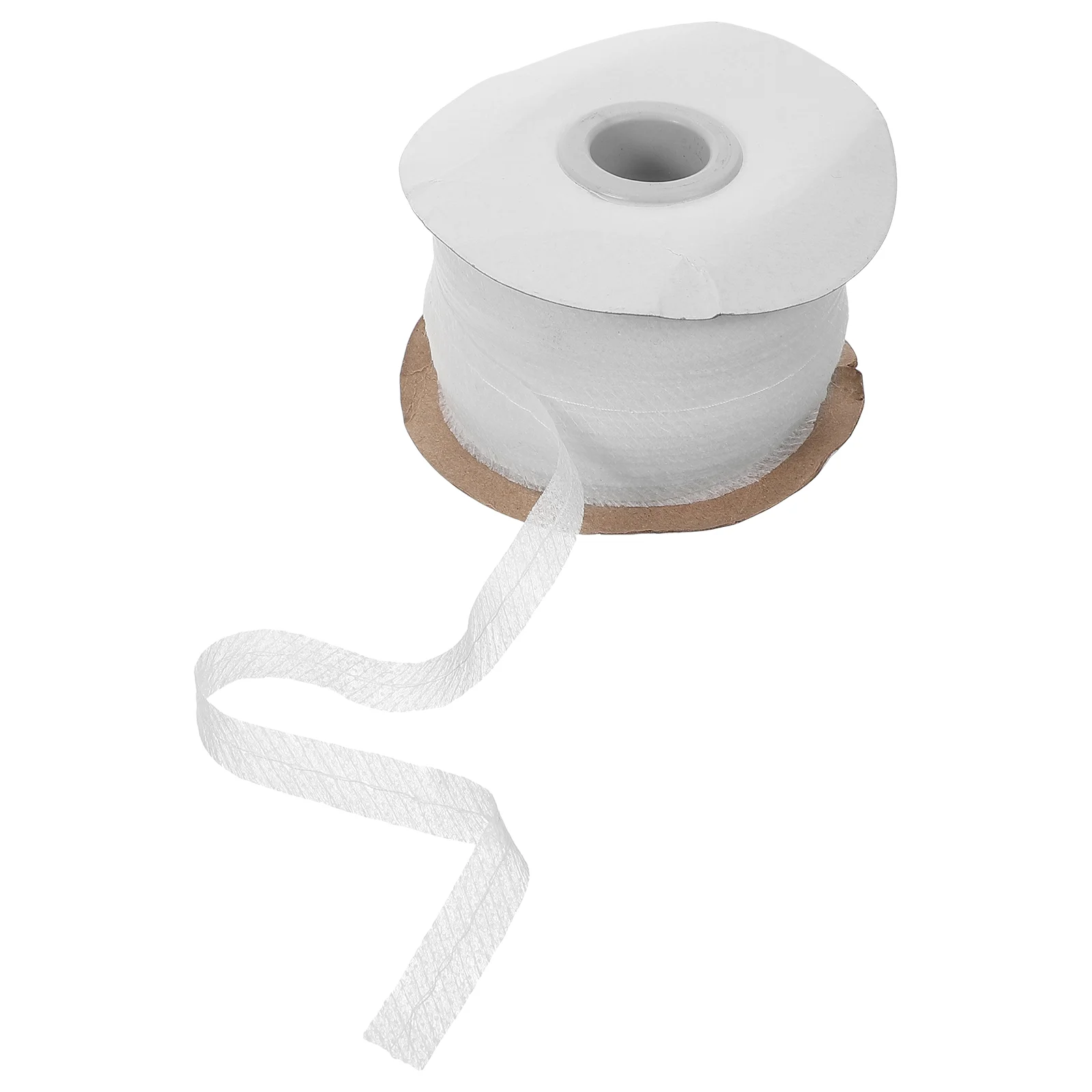 

100m Non woven Fusible Interfacing White Stretch Lining Fabric Roll Center Line for Clothing Sewing Home Decor Projects