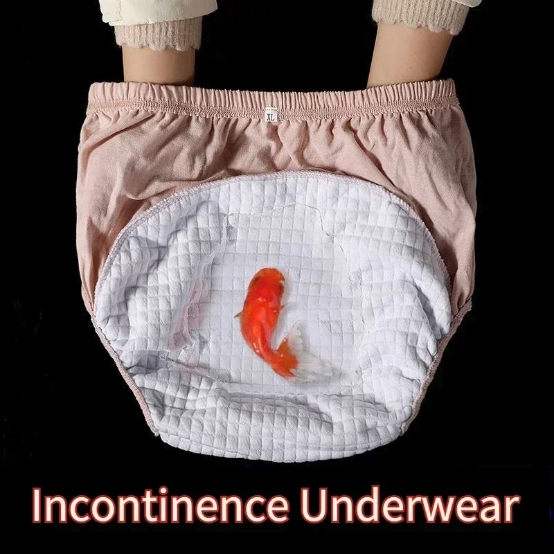 Elderly Leaking Panties Washable Women Elderly Adult Diapers Pants Anti-Side Leakage During Menstruation Pregnancy Panties