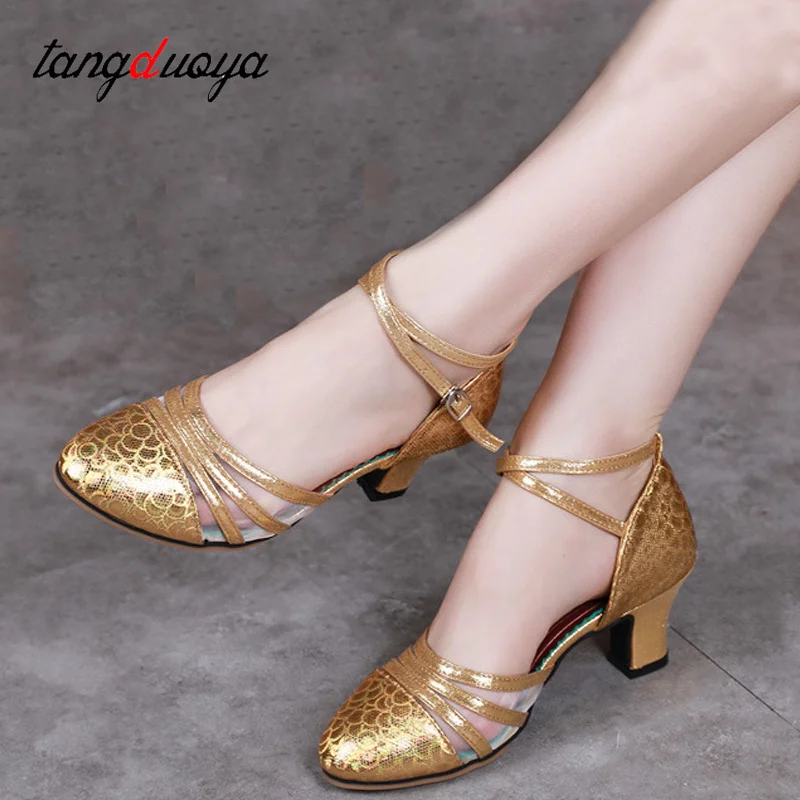 Nowe buty do tańca latynoskiego dla kobiet/pań/dziewcząt Tango buty do tańca towarzyskiego na tyczce 5.5cm obcasy do tańca