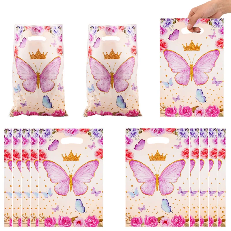 10/30/50 stücke Schmetterling Krone Geschenk Taschen Handtasche Candy Tasche Party Decor Kinder Hochzeit Geburtstag Baby Shower Party gefälligkeiten Liefert – Detail 6