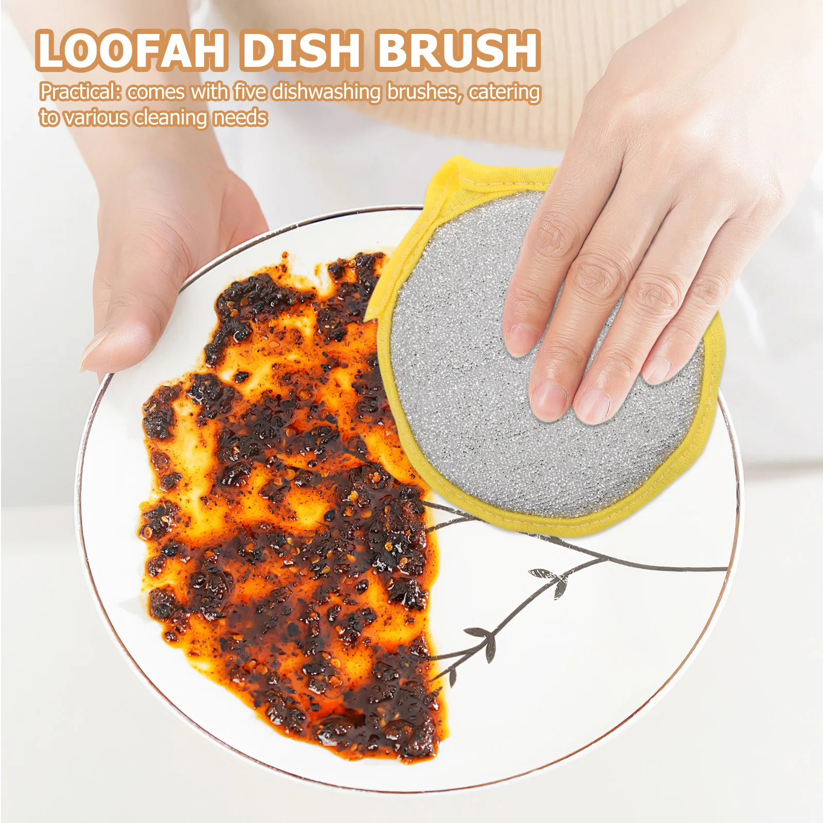30Pcs Dual Sided Reusable Dishwashing Sponge Heavy Duty Scouring Pad Fast Dry Kitchen Cleaning Supplies for Dishes Cookware