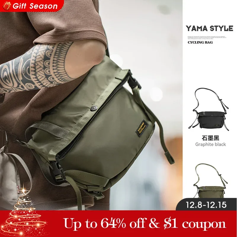 Maden Outdoor Grote Capaciteit Crossbody Tassen Heren Multifunctionele Wandel Fietsen Reizen Verstelbare Band Schouder Messenger Bag