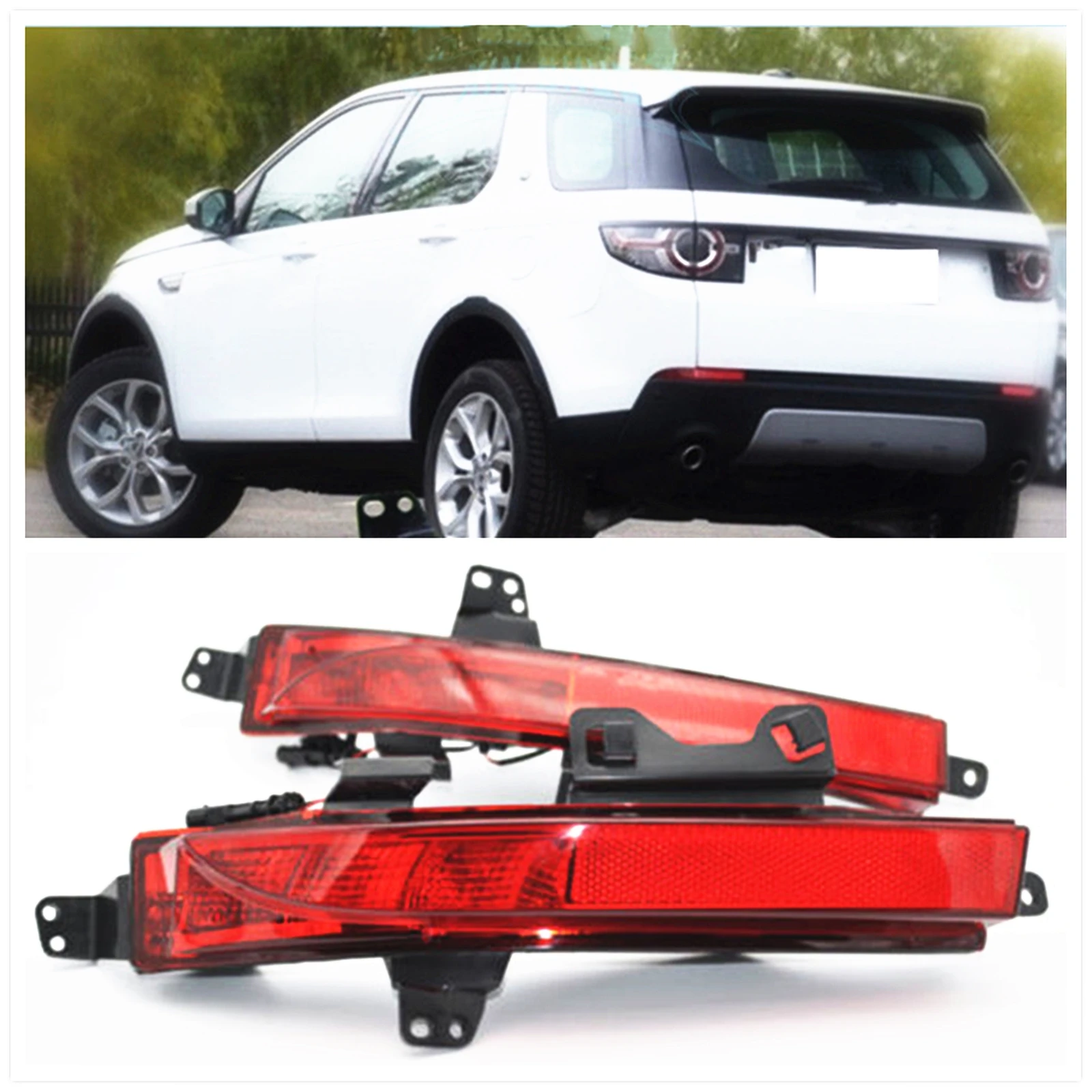 

For Land Rover Discovery Sport L550 2014-2023 LED Rear Bumper Fog Reflector Light Car Trunk Tail Lamp Reflective Signal Bulb