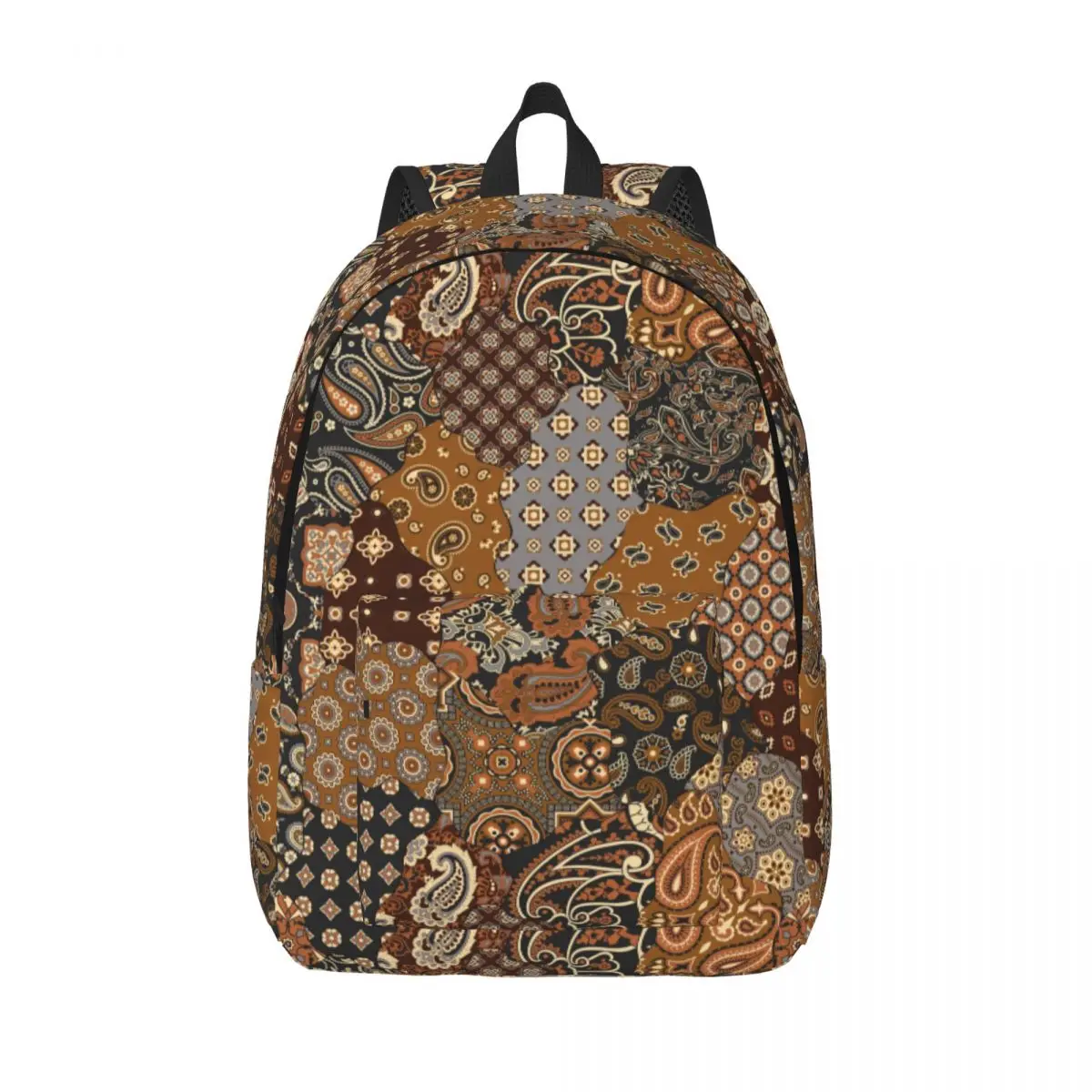 Sac à dos paisley et géométrique pour hommes et femmes, sac à dos pour étudiants en plein air, sac à dos d'affaires cool, sac à bandoulière universitaire