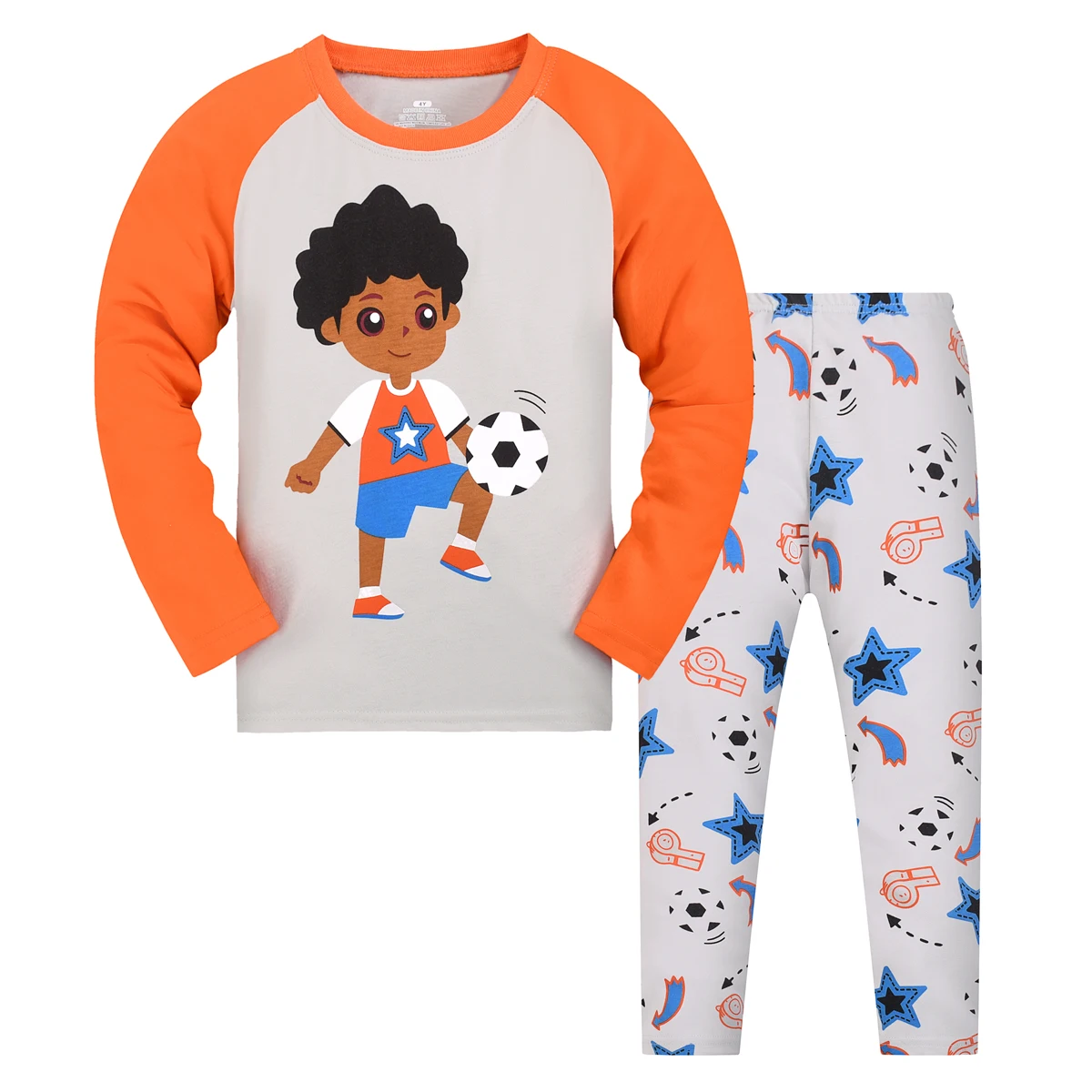 Jungen-Pyjamas Winter Langarm Kinder-Set Kleinkinder Schlafanzug Größe 2-9 Jahre – Detail 3