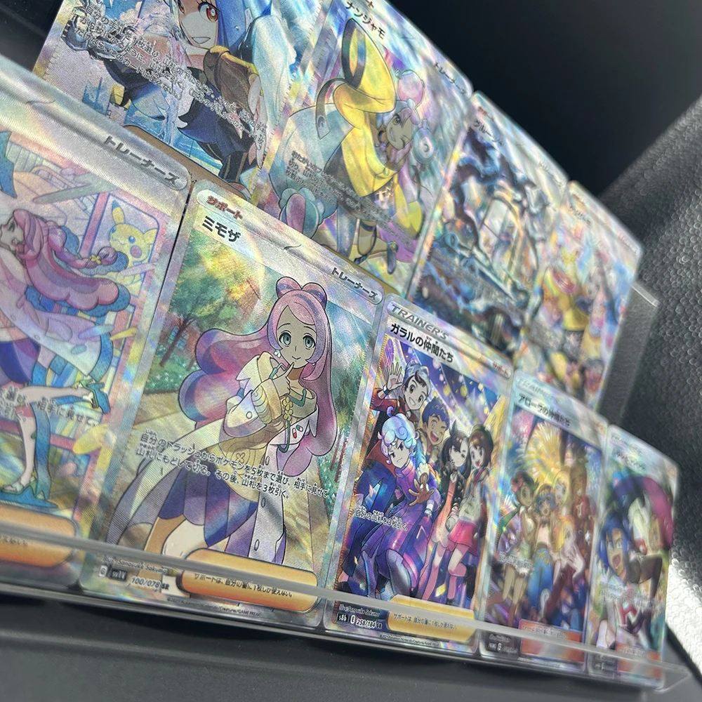 9 قطعة/المجموعة الوكيل PTCG TCG جمع بطاقة اليدوية DIY شخصية صاروخ فريق Sv20 091/071 Sr Sv20 096/071 Sar فلاش احباط بطاقة