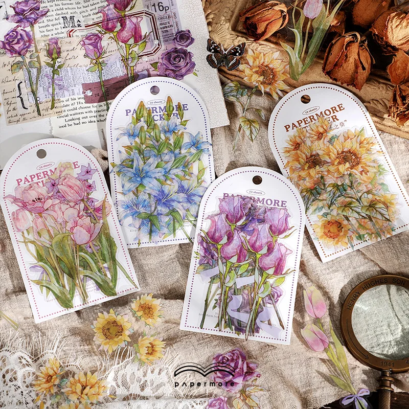 

10pcs/1lot Kawaii Stationery Stickers Wilderness Diary Decorative Mobile Stickers Scrapbooking DIY Craft Stickers
