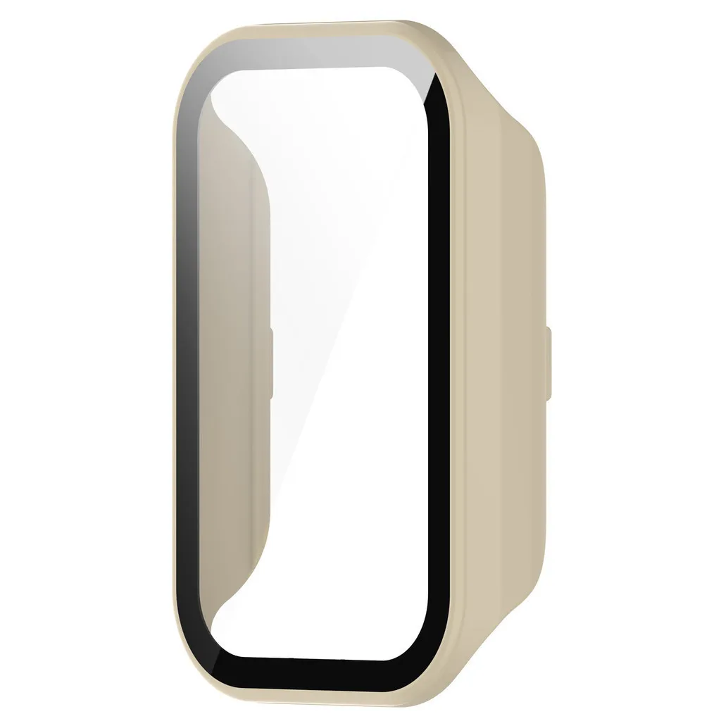 Housse de protection pour PC pour Redmi Band 2, cadre de pare-chocs, protection d'écran en verre trempé pour Redmi Band 2, étui en verre