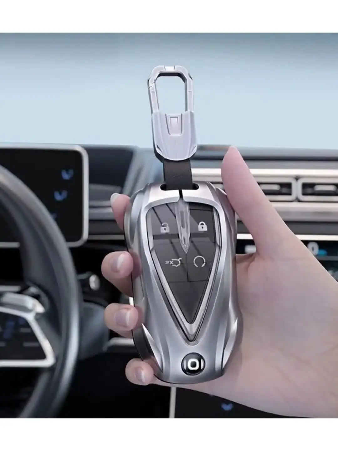 Per Changan QIYUAN NEVO A05 A06 A07 Q05 Q07 Custodia per chiave per auto in lega di zinco Portachiavi per auto Copertura remota Shell Fob Bag Accessori