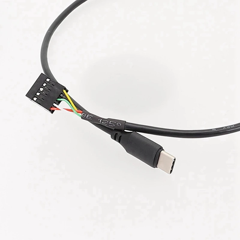 新しい-2 個 USB 9Pin から USB タイプ C ケーブルコンピュータのマザーボードから USBC セカンダリスクリーン PC 液晶画面 9Pin USB ケーブルアダプタ