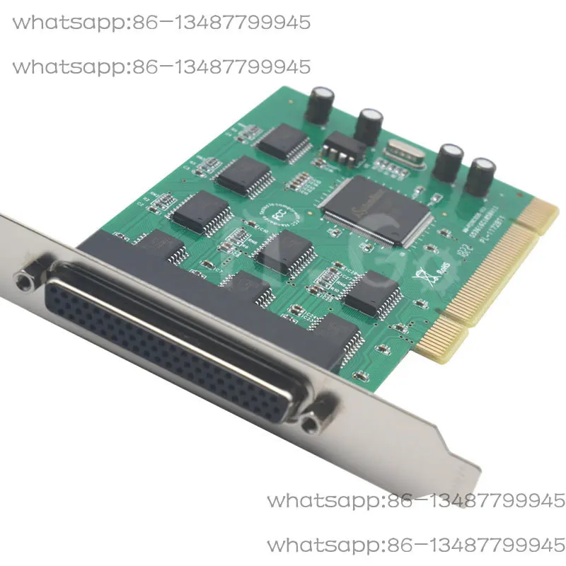 PCI to RS232 serial port card, with one-to-eight serial port lines, 8-port COM port expansion card, 9-pin DB9 industrial grade