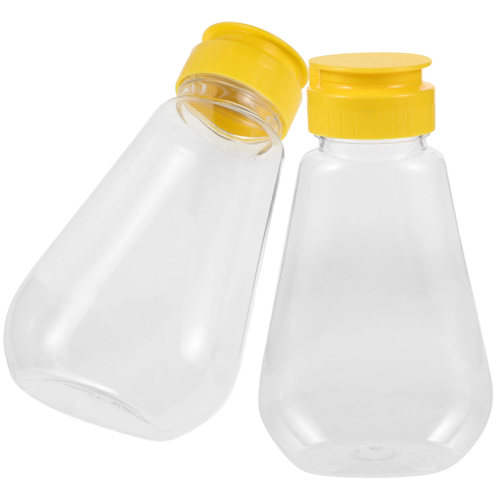 Squeeze Honey Bottle Leakproof Dispenser for Ketchup Mustard Salad Dressing Sauce Storage Container Empty Refillable Cap