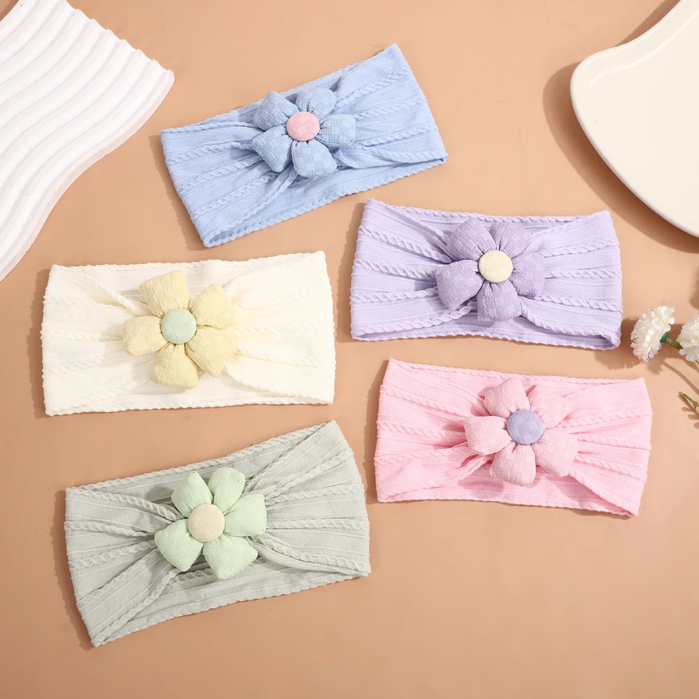 

Baby Headbands Cute Flower Elastic Soft Hair Bands for Children Infant Baby Nylon Headband Girl Newborn Kids Hair Accessories