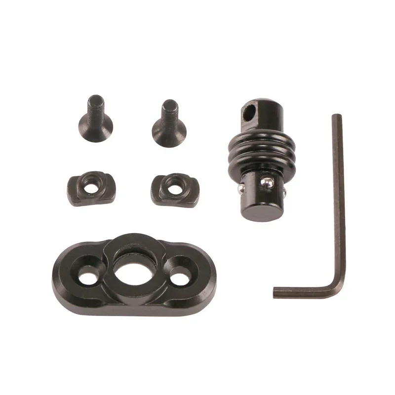 Tactical MLOK QD Push Button Sling Swivel Stud Mount M-LOK Rail Attachment Adapter Mount