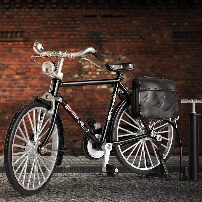 Modelo de bicicleta de bricolaje para niños, juguete de bicicleta de montaje de aleación, rompecabezas educativo de Ciencia para Niños, decoración