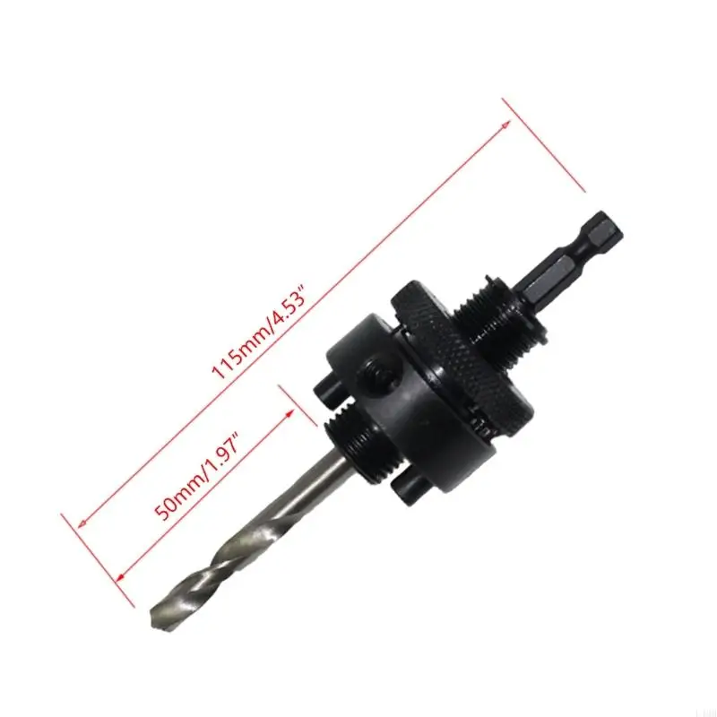 L4MB 1/4 Shank Arbor สำหรับหลุม Hole Saws 32-210 มม. 1 4 HSS Drill