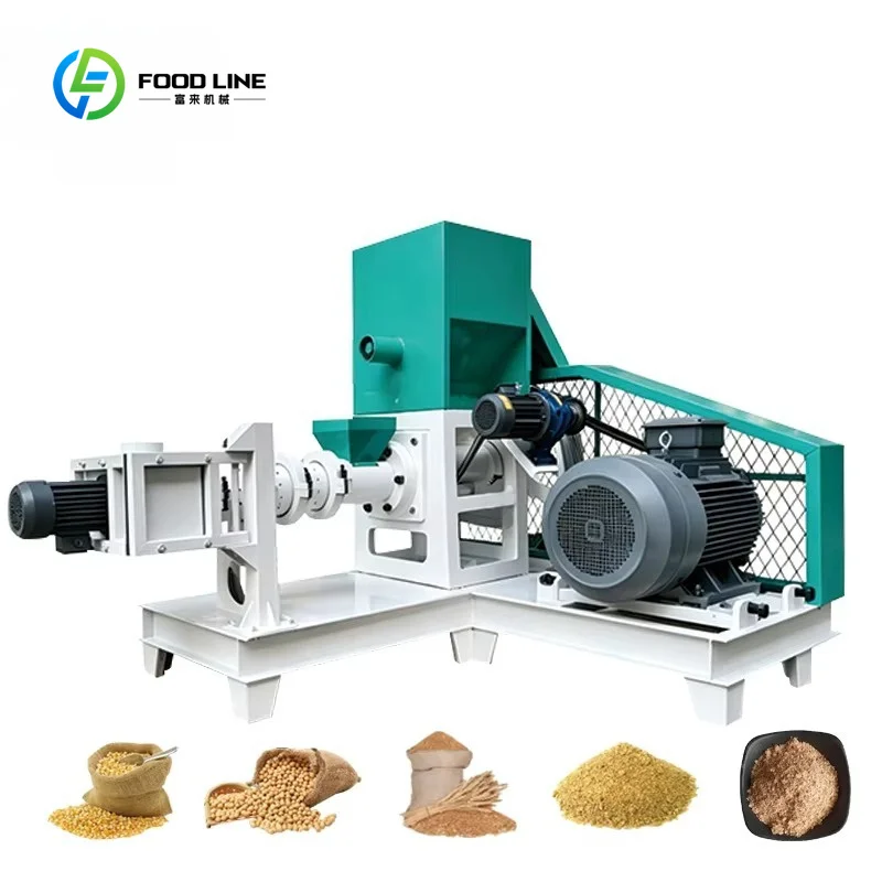 Customized Multi-Functional Grain Extruder Feed Machine for Wheat, Soybean, Cottonseed 120 Type