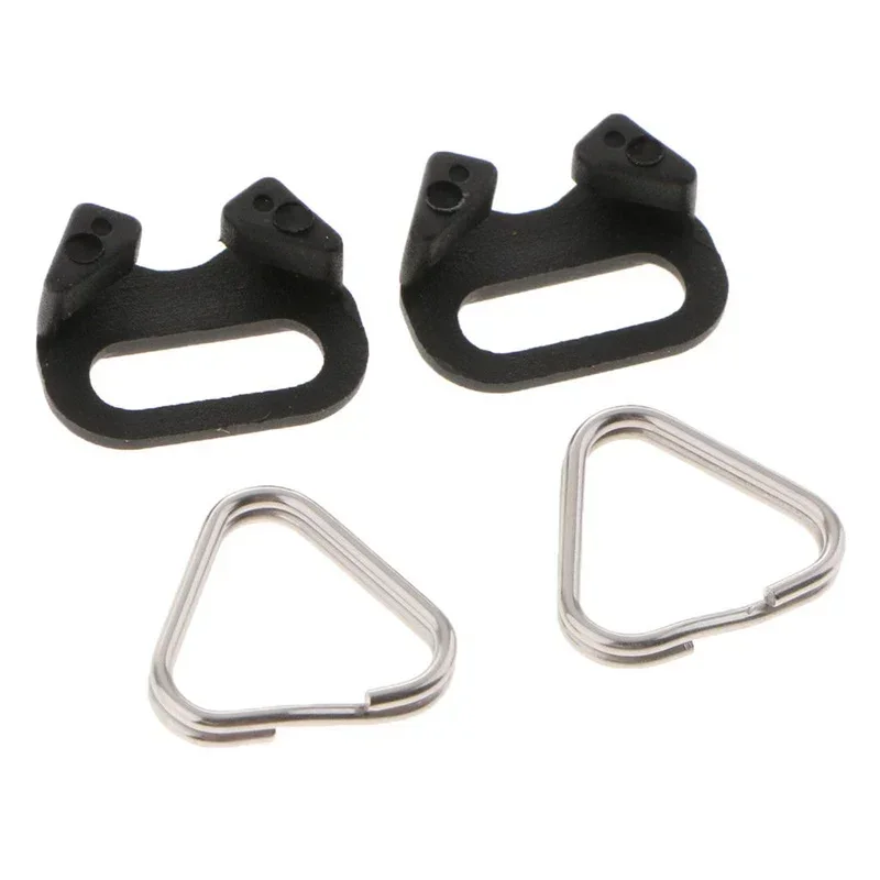 4pcs Belt Hook Triangular Split Rings Replacement For Camera Shoulder Strap Camera Back Belt Strap Buckle Accessories