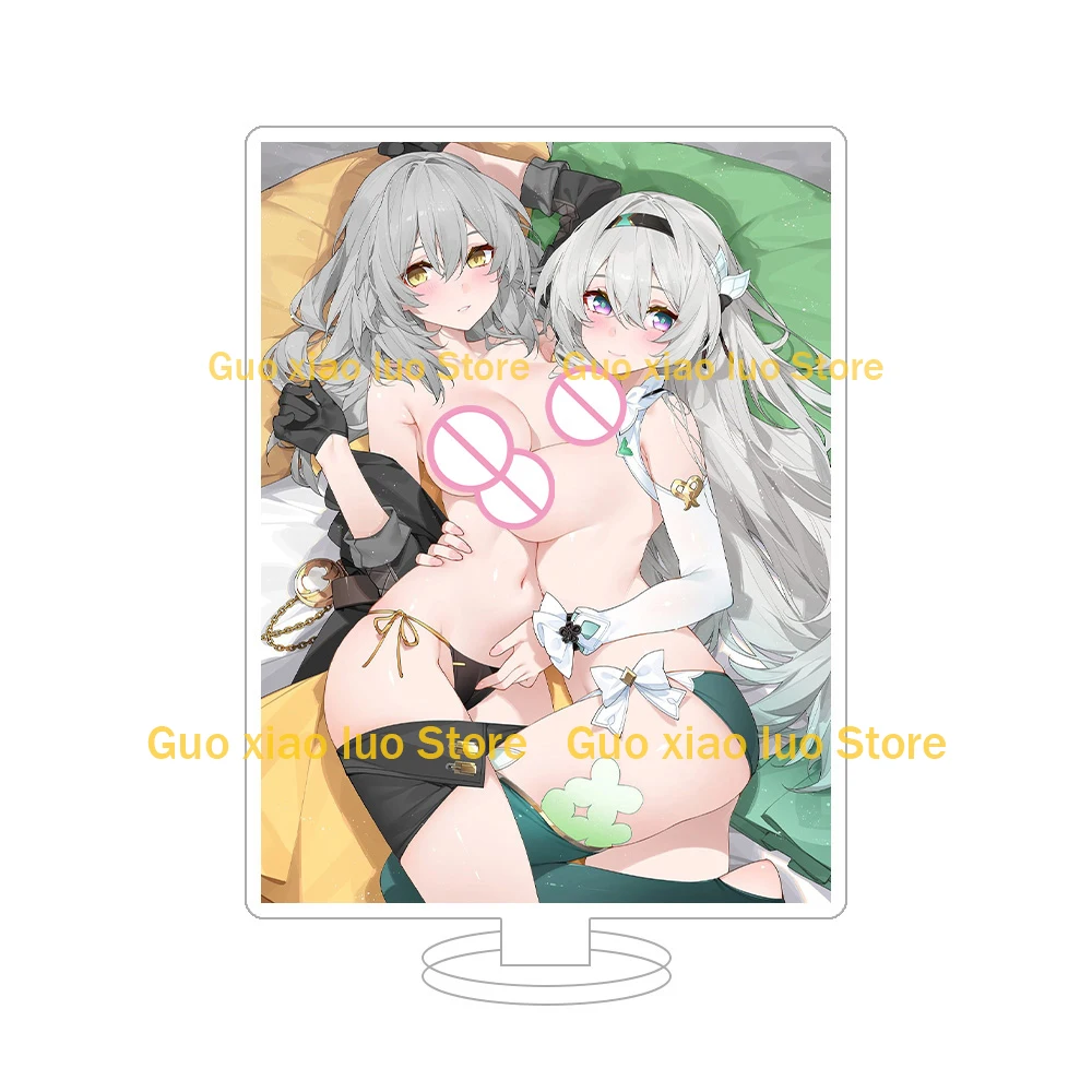 هونكاي ستار السكك الحديدية كافكا بليد الفضة الذئب جينغ يوان برونيا سيلي لوتشا توباز فو شوان مثير فتاة 18R أنيمي الشكل الاكريليك الوقوف