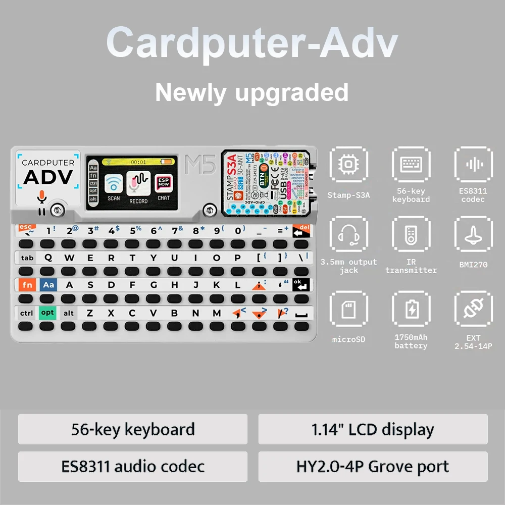 M5Stack Cardcomputer ADV Kit ESP32 Development Board 1.14 "LCD Screen for IoT Intelligent Development