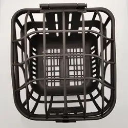 Front Bike Basket with Lid - Rust Easy Installation on Front Handlebar - Bike Basket Bag Rack for Mountain Bike Accessories