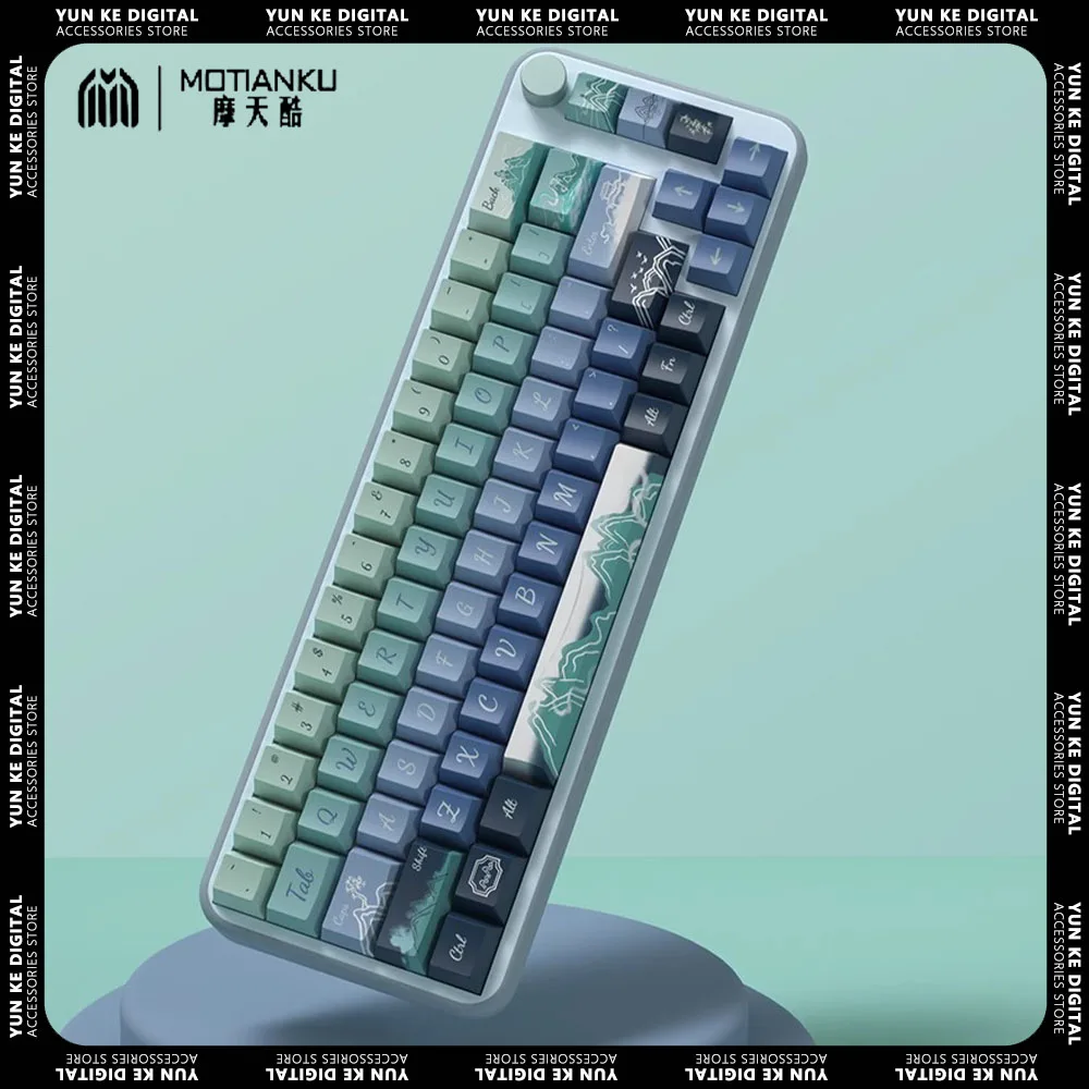 

Motianku Keycaps PBT Mechanical Keyboard Keycap Set 158 Keys Original Height Sublimation Keycaps Customize Pc Gamer Accessories