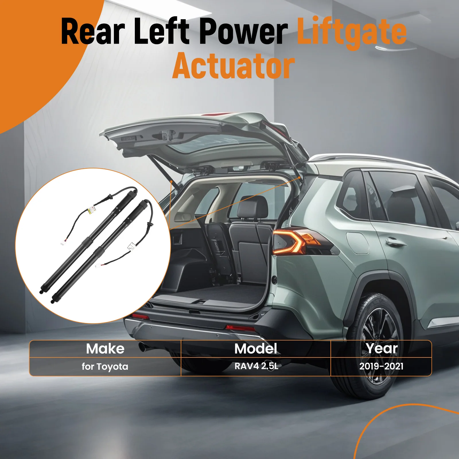 2 X Rear Power Tailgate Hatch Lift Support For Toyota RAV4 2019-2022 6892042020