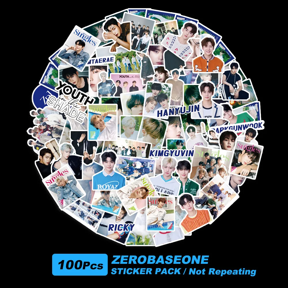 Kpop Zerobaseone Stickers Fotoalbum Jeugd In De Schaduw Meling Punt Goede Nacht Zb1 Stickers