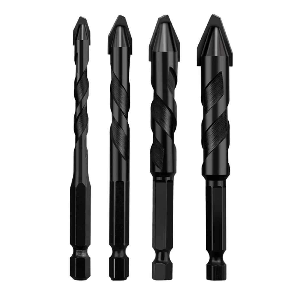 1pcs Eccentric Drill Drilling 6-12mm Glass Tile Punching Rock Slab Triangle Drill Bit Carbide 6mm 8mm 10mm 12mm Power Tools Part