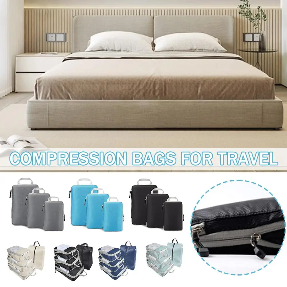 

Travel Compressible Storage Suitcase Clothing Classification Expandable Bag Clothing Packing Waterproof Bag Storage Q4O6